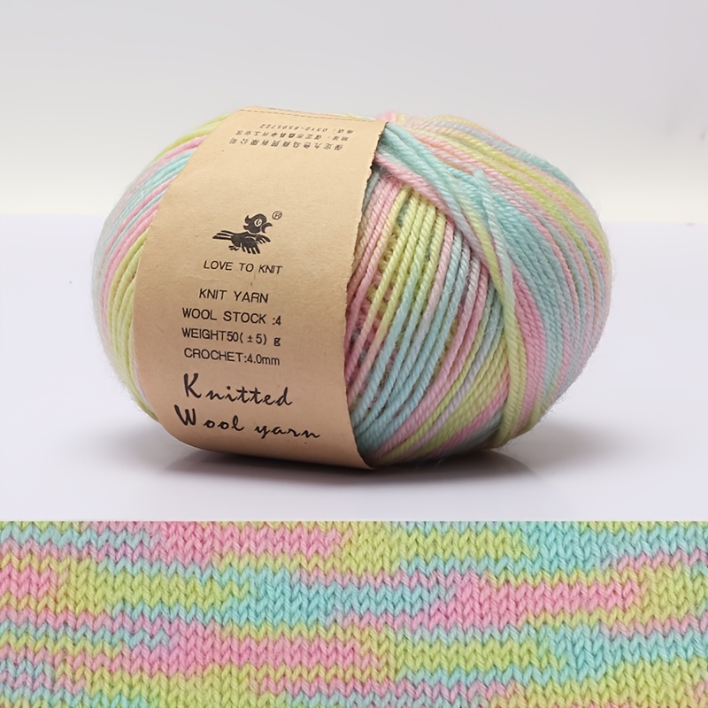 80% Wool, 20% Polyester, 50g/bundle Section Dyed Sheep Knitting Suitable For Scarves And Clothes