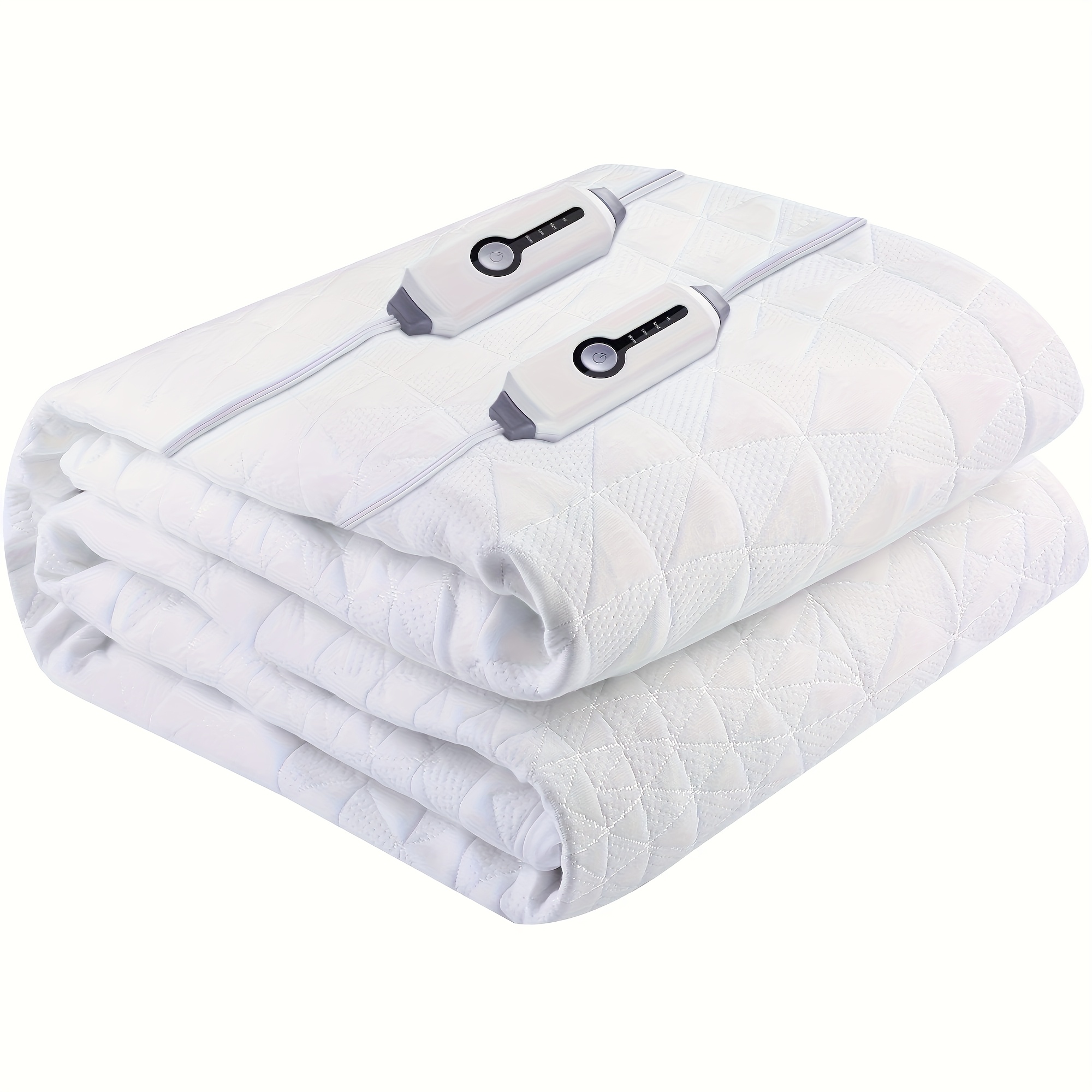 TEMU 1pc Heated Mattress Pad Electric Exquisite Diamond-patterned : A For Your Bed, , A Cozy And Stylish Sleep .