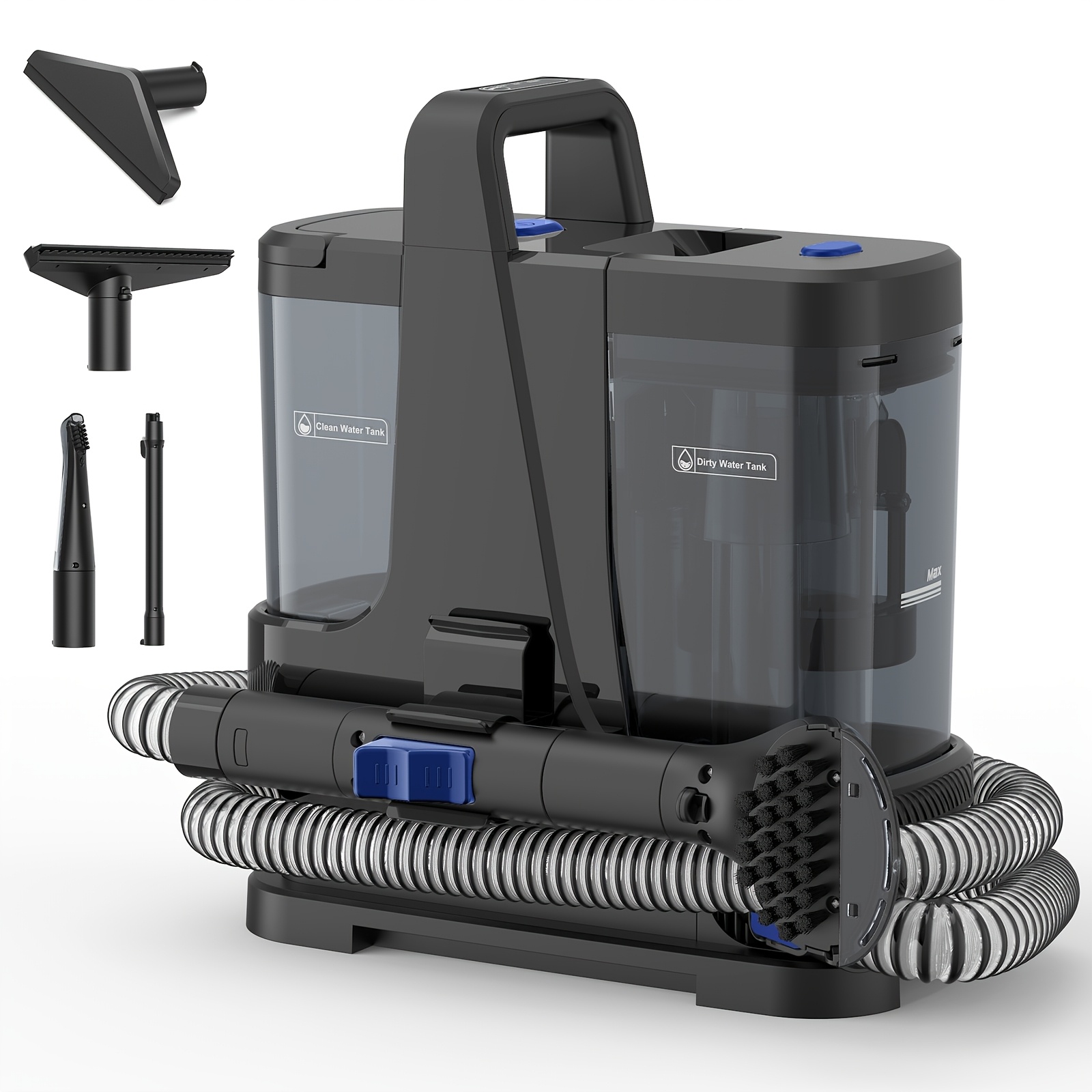 Image of Lubluelu 21000pa Powerful Suction Spot Steam Cleaner Machine, 4 , Temperature Of , Stronger Cleaning , Dual Water Tank Design, Space- Design, Non-chemical Stain Remover For Rugs, Pets, Car Seats