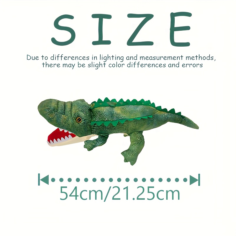 Crocodile Hand Puppet Plush Toy, Interactive Story Puppet