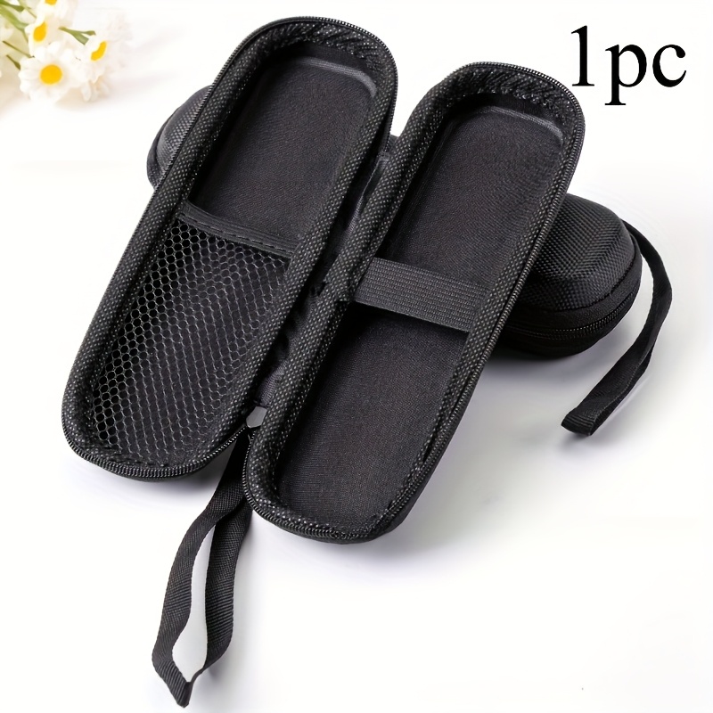 A Durable Waterproof Eva Hard Shell Case - Black Woven Pvc Storage Bag, Suitable For Digital Tools And Additions, Tool Organizer, Unprinted, Home Organization Equipment