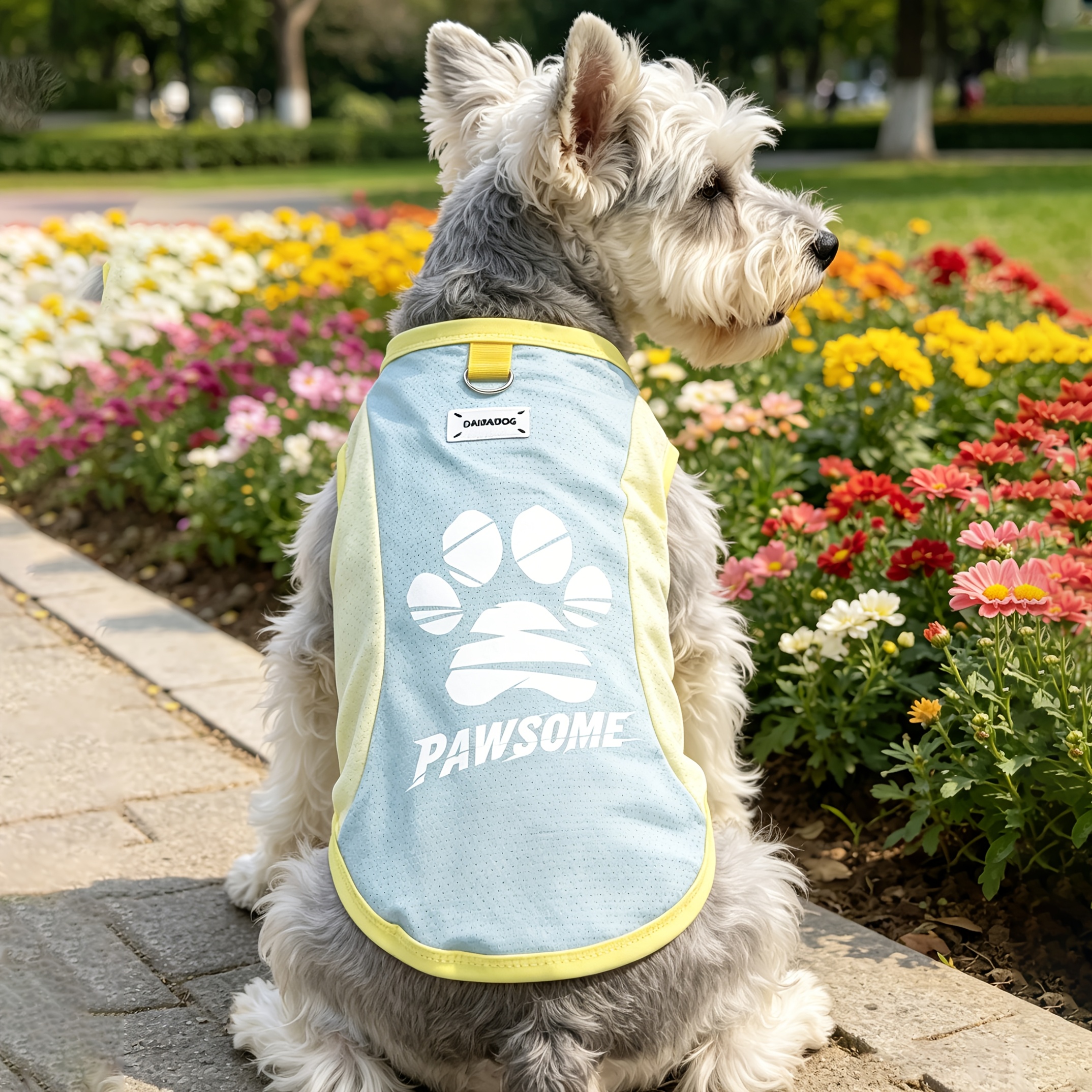 TEMU Summer Cool Pet Cooling Clothing, Personalized Thin Breathable Mesh Comfortable Cat Vest, Suitable For Small And Medium-sized Dogs Outdoor