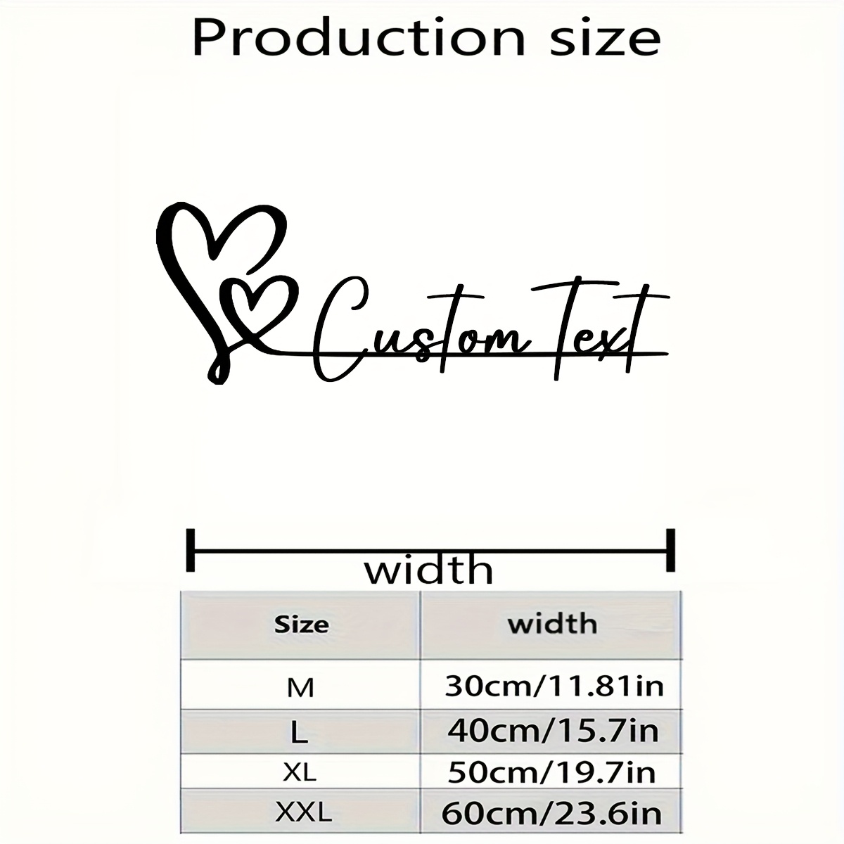TEMU 1pc Of Customizable Line Heart-shaped Personalized Signboard, Scene Team Hanging Decoration, Door Decoration, Wrought Iron Wall Decoration