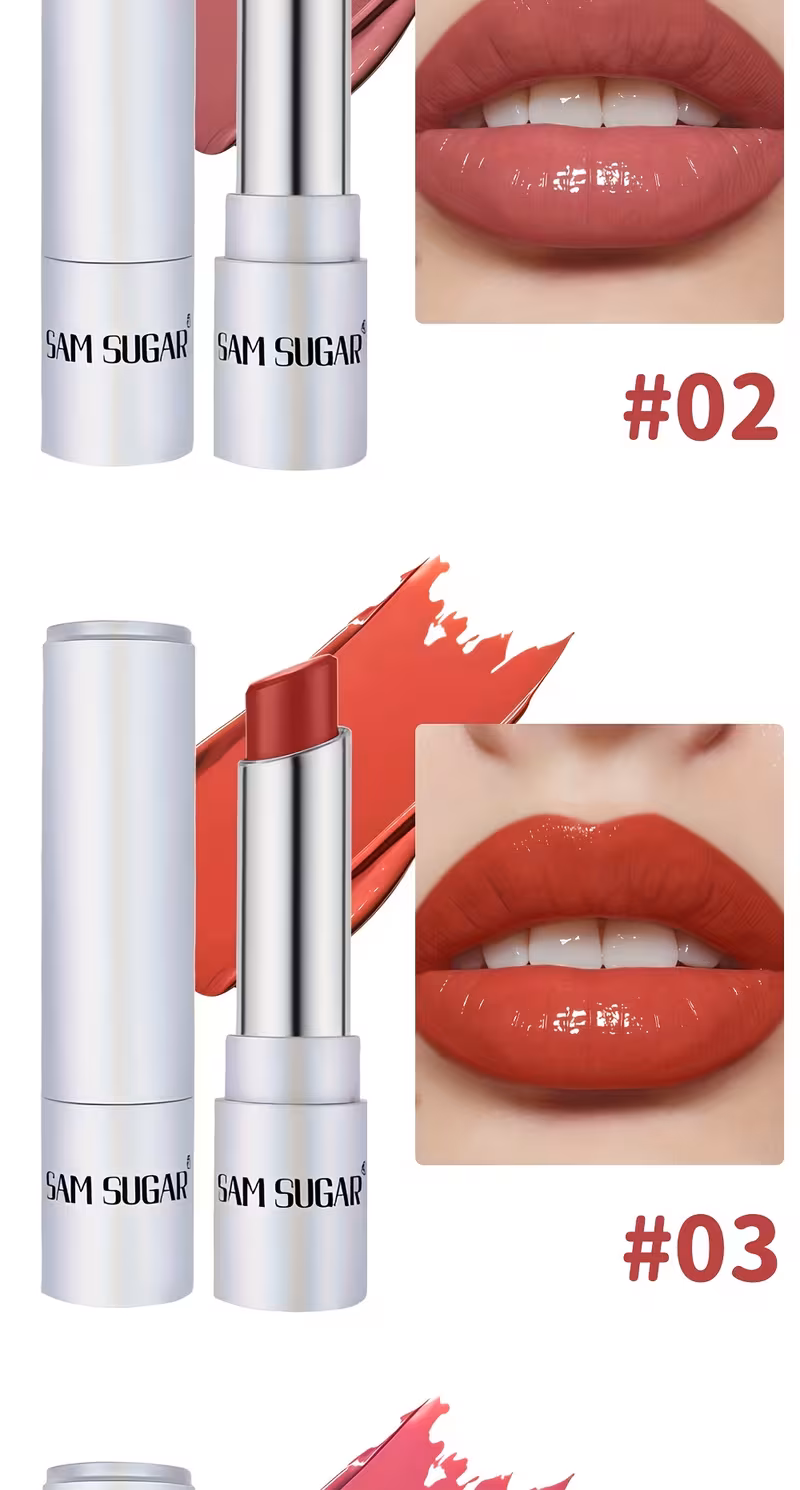 gloss à lèvres mat & rouge à lèvres - 6 teintes, couleur tintée imperméable , gloss hydratant longue tenue - gel pour nude, marron, rose, rouge & violet (jusquà foncé) - maquillage hydratant pour les lèvres Détails du produit 5