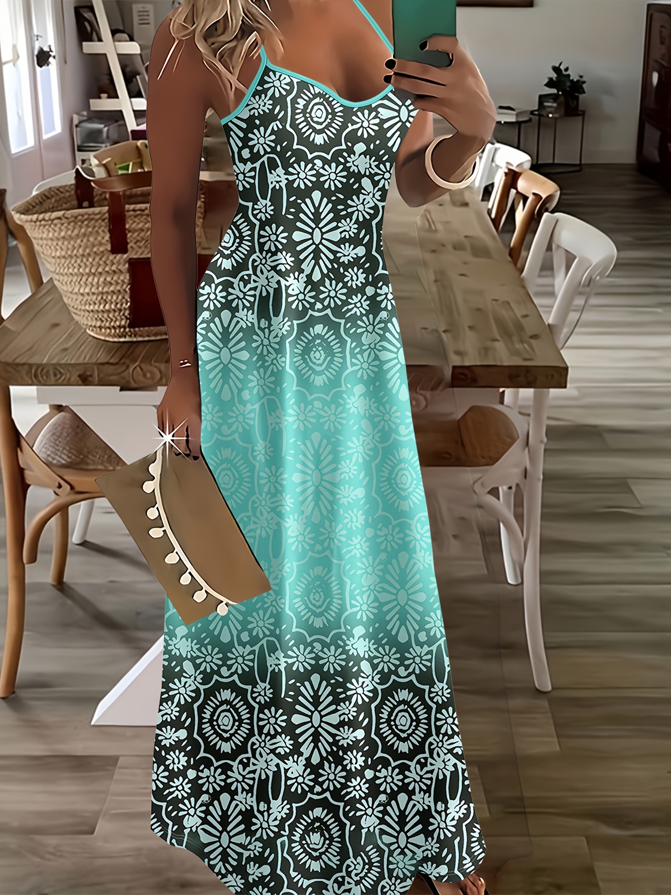 vestido casual largo mujer tirantes estilo americano Temu Guatemala