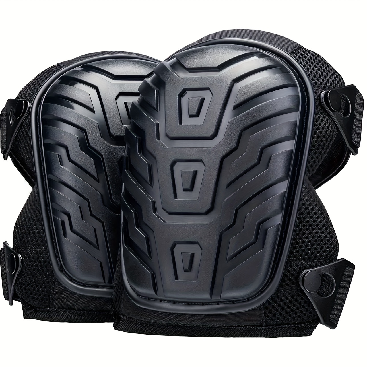 

1 Pair Industrial-strength Knee Pads: Waterproof, Non-slip, Comfortable Leg Sleeves - Polyamide & Pvc , Uncharged For Safe & Work Use