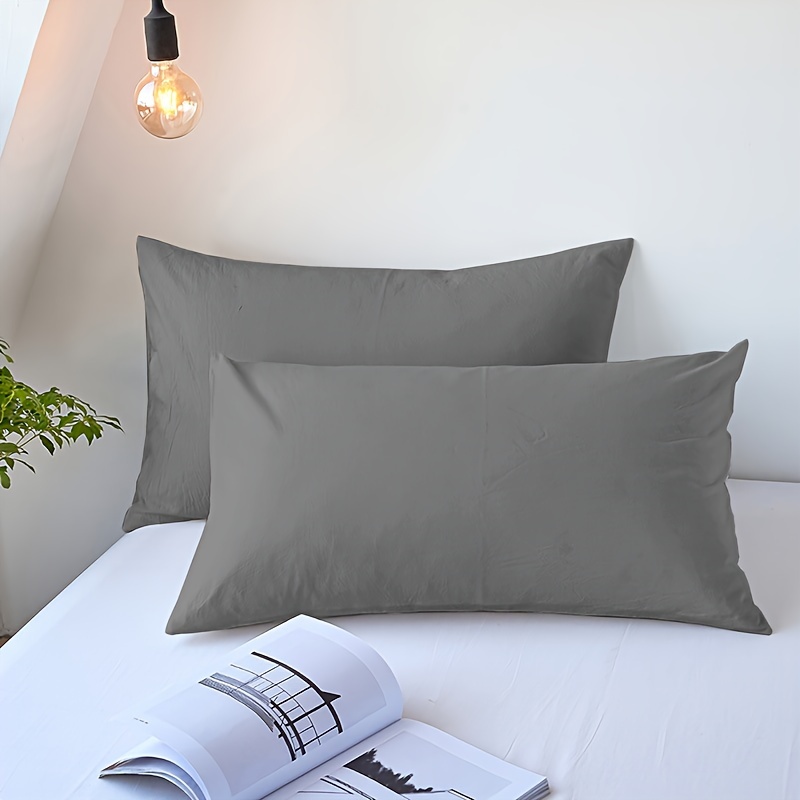 2   envelope pillowcases soft breathable polyester machine washable woven pillow protectors for bedroom and sofa decor details 9