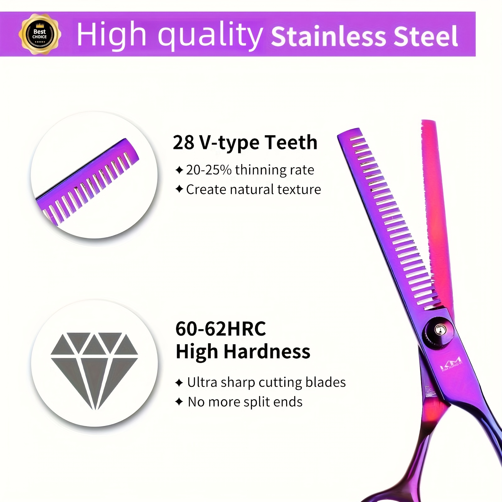 7pcs hair clipper set professional hair clipper set assembly hair clipper thinning scissors hair clipper hair mixing salon scissors shaver shaver hair hair accessories Product details 2