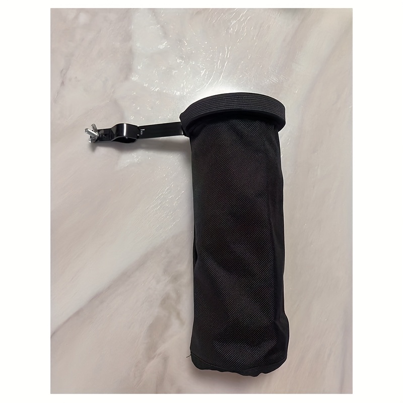 Durable Nylon Drumstick Bag With Secure Clamping Alloy Steel Rods - Holds 10 Pairs, Detachable And Lockable, Perfect For Drumsticks And , Black, Drum Additions