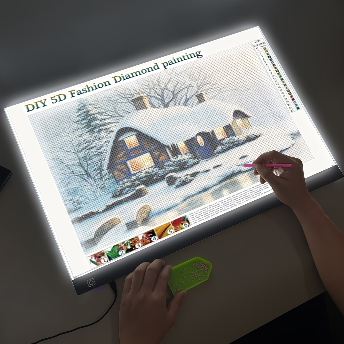 

Led Drawing Copy Board, 3 Level Dimmable Painting Tablet A2 Size Light Pad Copy Boardlearning Educational Game Educational Auxiliary Tools Birthdaygift Christmas Halloween New Year's Gifts