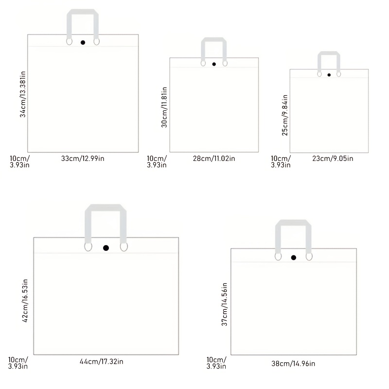 23pcs Customizable Reusable Handbags, Large Capacity Tote Bags