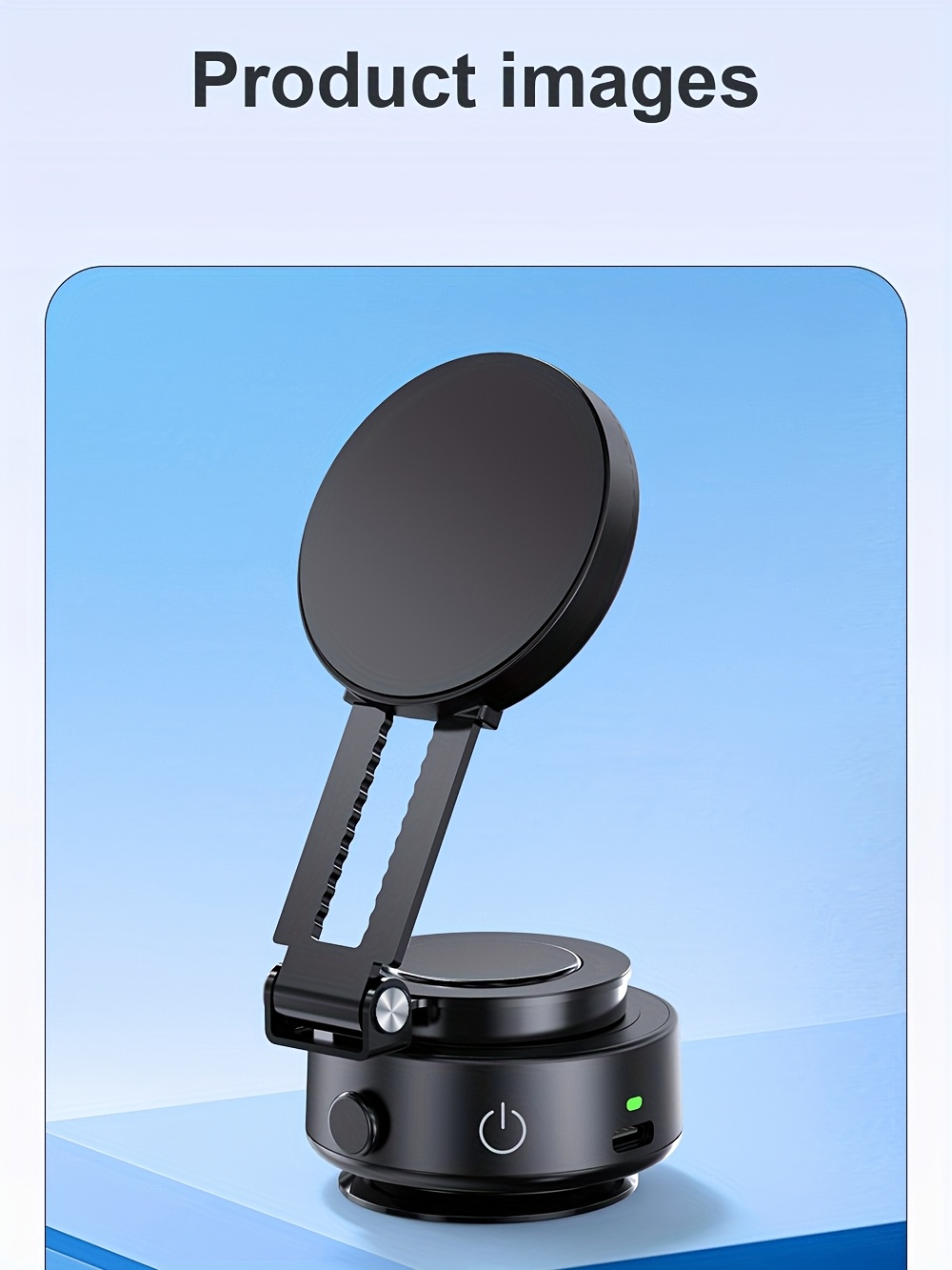 Upgraded Version New Magnetic Suction Mobile phone holder for car, portable electric suction cup, Wall Mount angle adjustable 360° rotation, retractable, Strong Suction, vacuum adsorption, small portable, High stability, Suitable for cars gyms