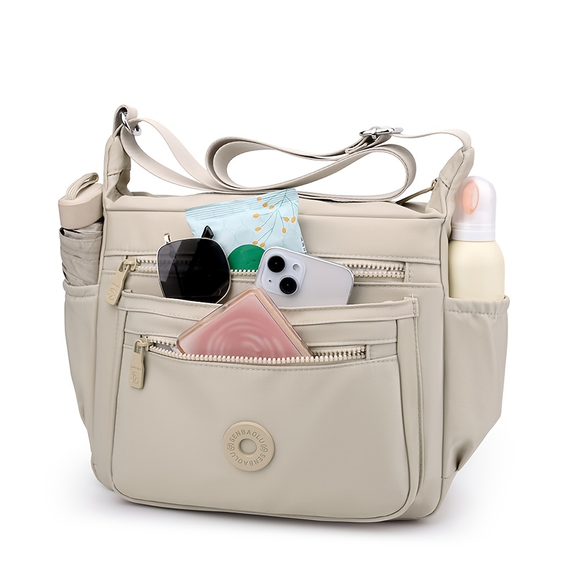 casual nylon womens shoulder bag multi layer multi pocket lightweight and practical travel womens crossbody   and portable high quality womens handbag suitable for gifts commuting daily   vacations etc Product details 3
