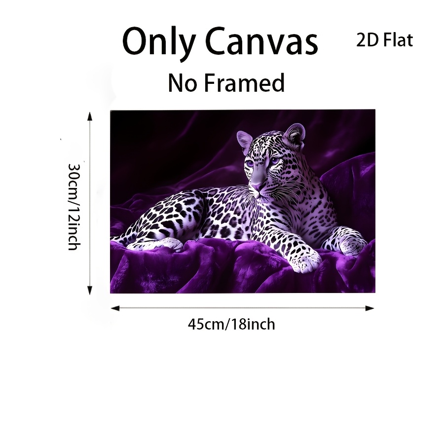 TEMU 2d Flat, 1pc Horizontal Modern Abstract Floral Wall Art Poster - Wood Framed/frameless Canvas Painting Suitable For Living Room, Bedroom, Office