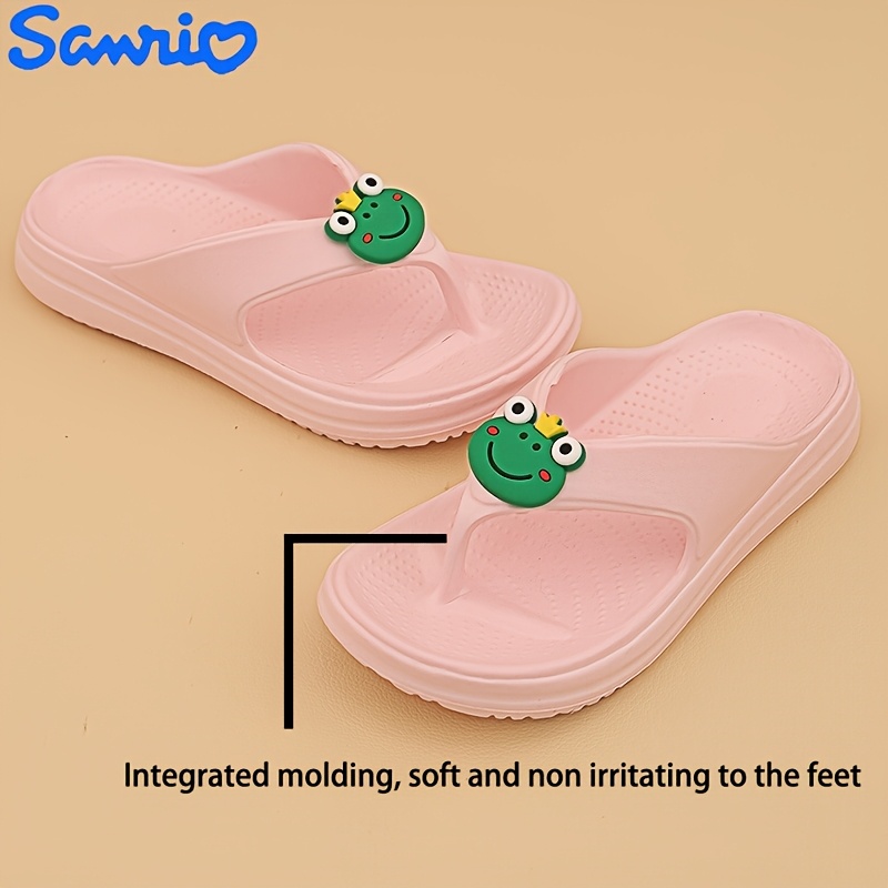     womens summer flip flops 4cm thick eva soft lightweight sandals with arch support non slip eva sole cartoon design for outdoor casual wear comfortable footwear   flipflops durable footwear Product details 3