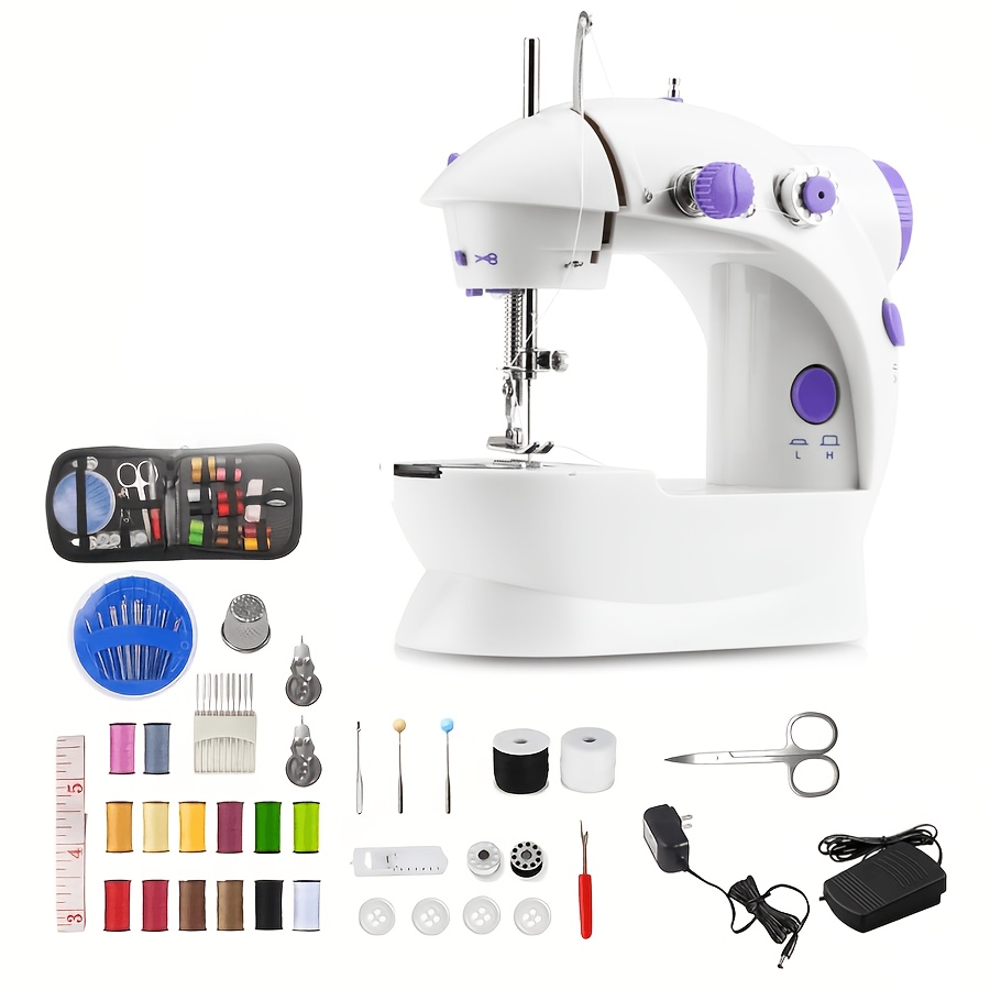 TEMU Mini Multi-functional Sewing Machine - Ideal For Clothing, Curtains, Pillows And Handicrafts, Diy Projects, Perfect Vacation Or Birthday Gifts,