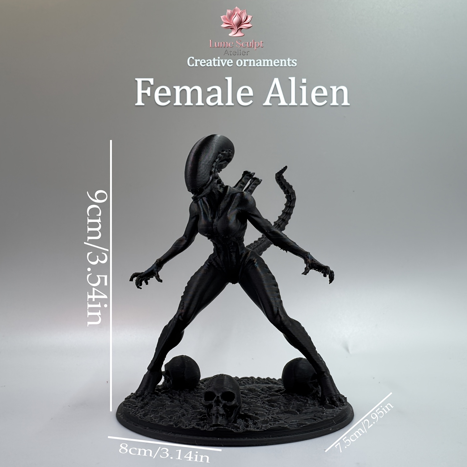 E-shop -Ornament für Frauen, -Horror-Stil, Sammlerfigur, Heimregal-Schreibtischdekoration, kreative Skulptur, -Dekor, Must-Have für , hebt dunkle