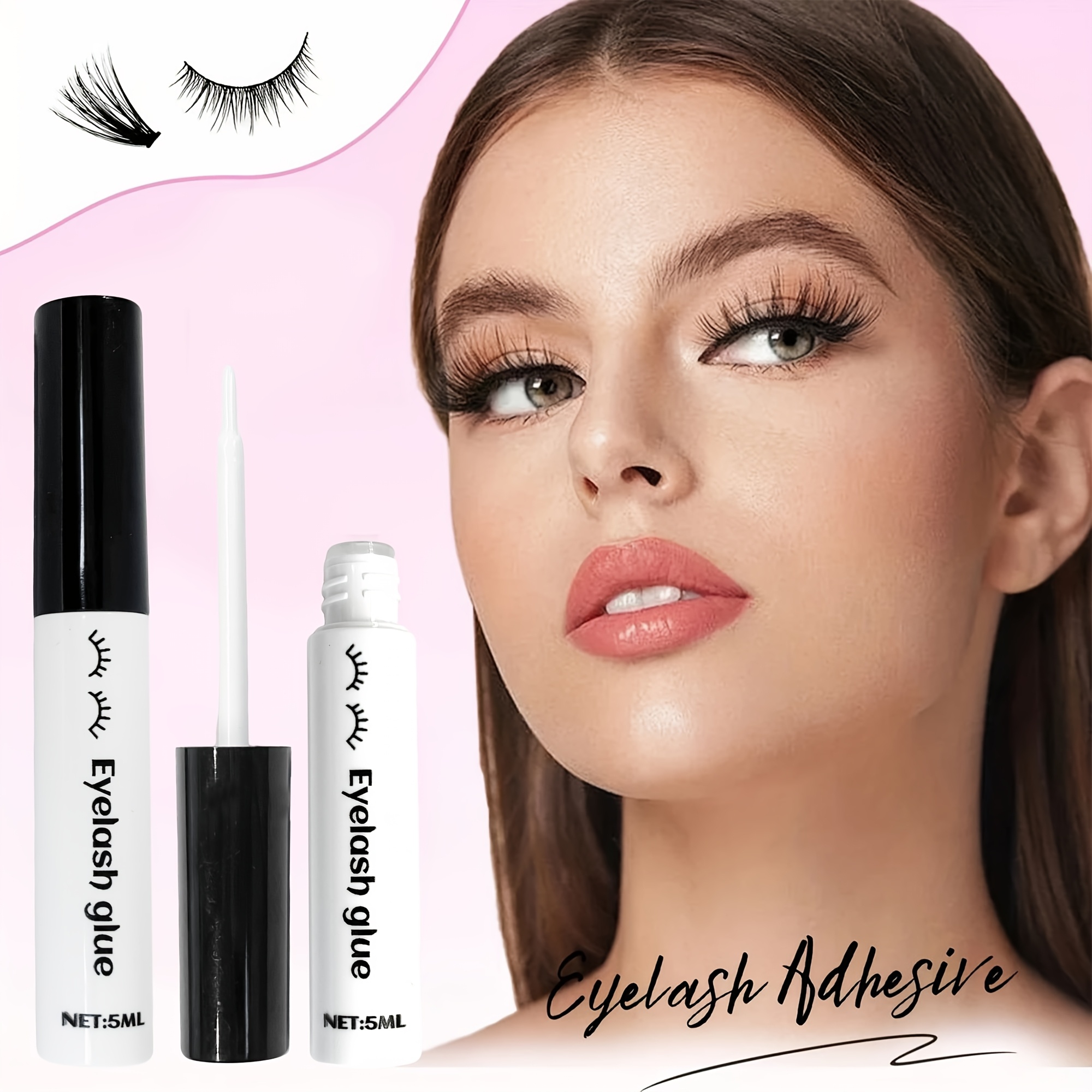 5ml Transparent Eyelash Adhesive, Waterproof With An Exceptionally For False Eyelashes, Featuring A Application. This Quick-drying And Long-lasting Glue Is Ideal For Music Festivals, Parties, And Many