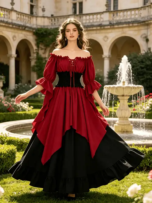 adult queen renaissance fair dress temu medieval and renaissance costumes sold on Temu United States