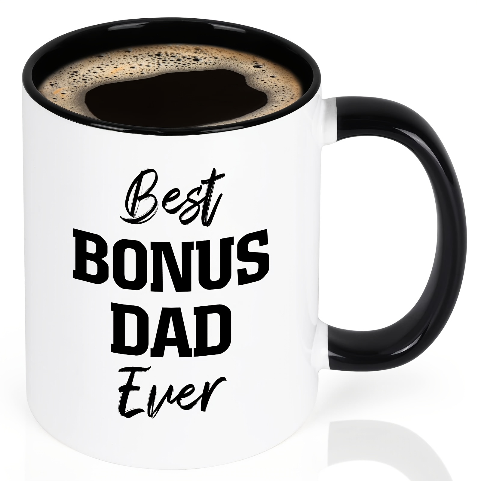 

1pc 11oz Porcelain Coffee Mug, "best Dad Everr", Dad Gifts From Daughter Son, Dad Fathers Day Christmas Gifts, Best Dad Gifts, , Birthday Gifts For Step Dad