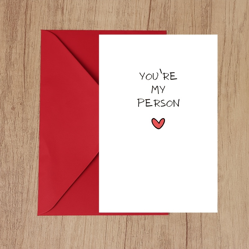 

Card With Envelope - Couples, Anniversary & Valentine's Day Gift For Wife Or Husband