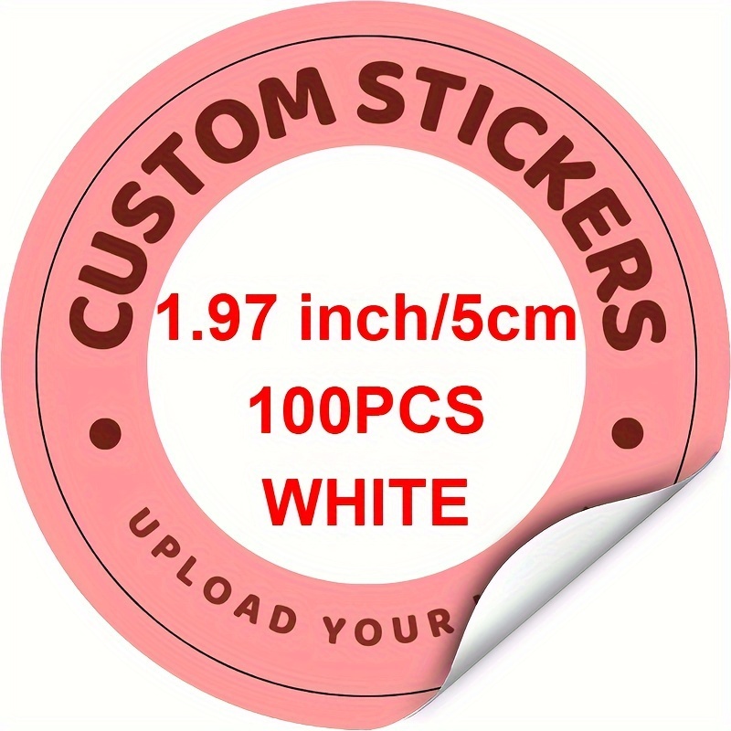 TEMU [custom] 50/100/200/300pcs Personalized Stickers For Occasion, Customized Logos For Weddings, Birthdays, Baptisms Custom Label