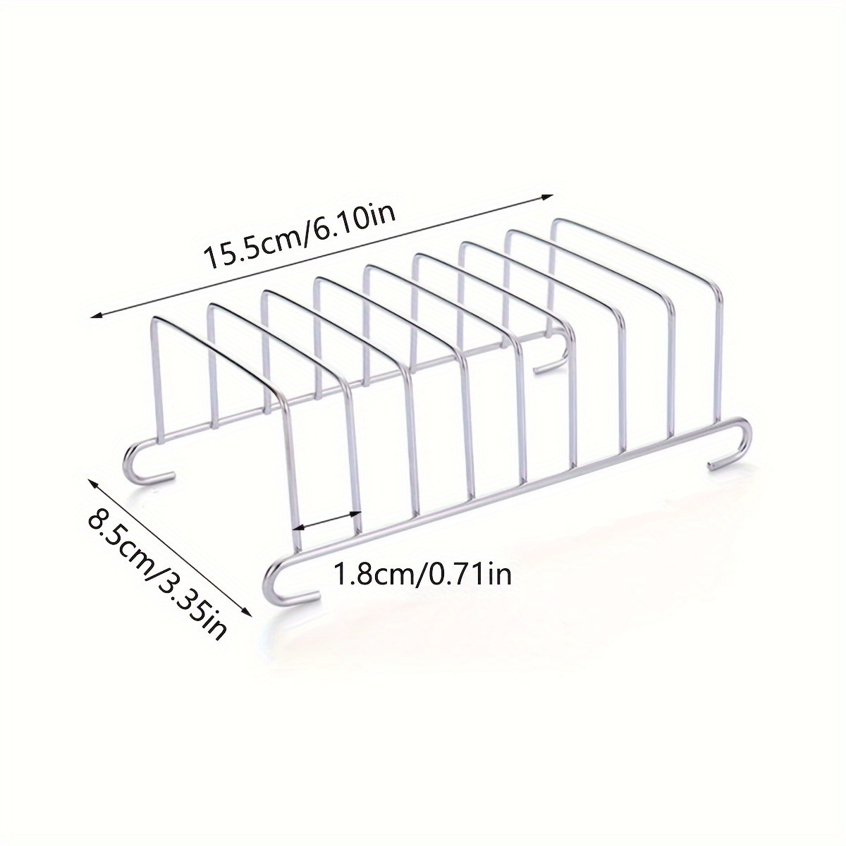TEMU 1pc/Set Añadidos para Freidora de Aire de Acero Inoxidable, Tostador, Clip para Pan, Tostador Doméstico, Herramienta para Hornear Pan, Añadidos