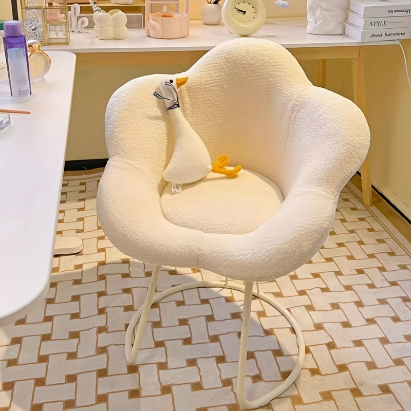 WBM Sedia Da Trucco Trasparente, Stile Minimalista Moderno, Con Seduta Morbida Per Camera Da Letto E Ufficio