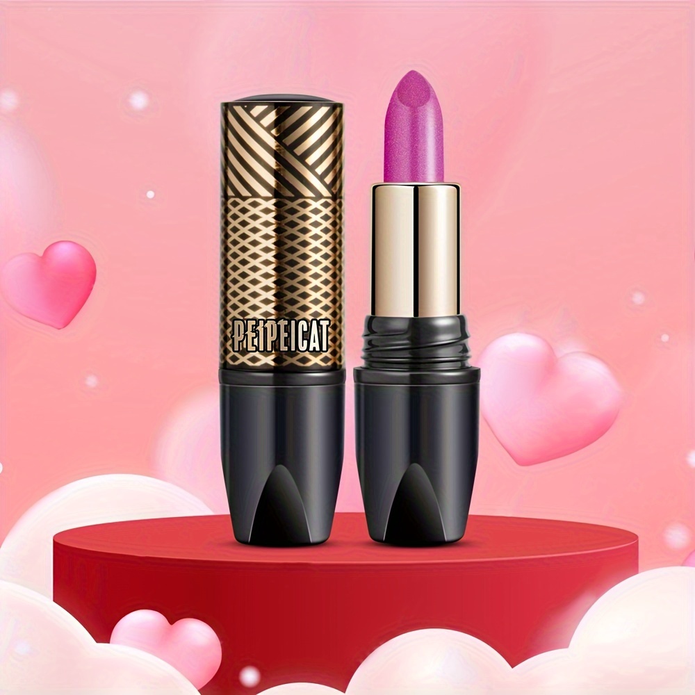 

[valentine] Ppc3301 Glitter Purple Nourishing Moisturizing Hydrating Shiny Lipstick Creamy Lip Gloss Daily Party Stage Makeup -105 Mother's Day Gift