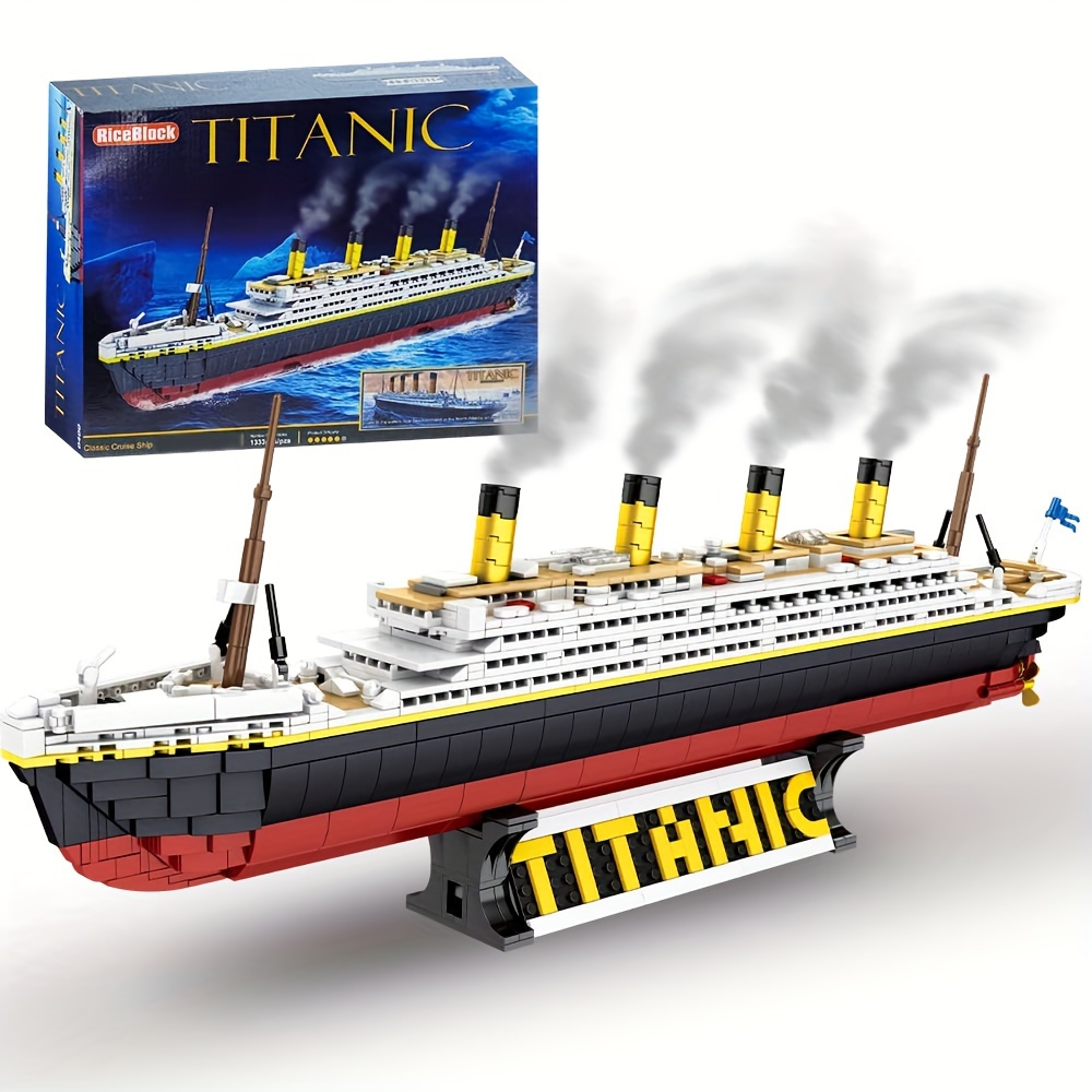 

Large Titanic Model Kit, 1333 Pieces Adults Challenging Huge Titanic Cruise Ship Model Building Set Toys Christmas Gift