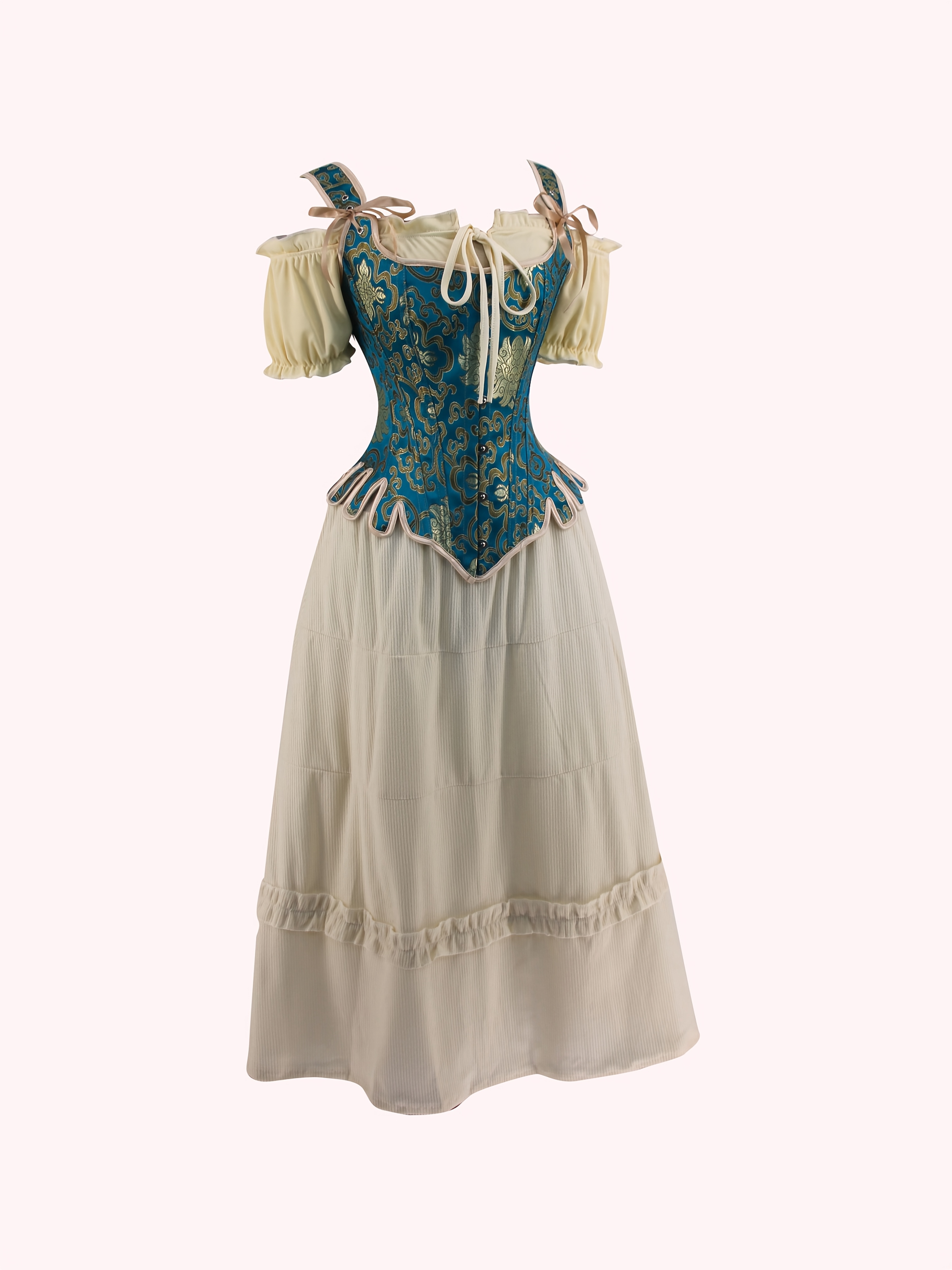 set van een gotische vintage jurk met lange mouwen en een - Temu Belgium, image size:800x1067