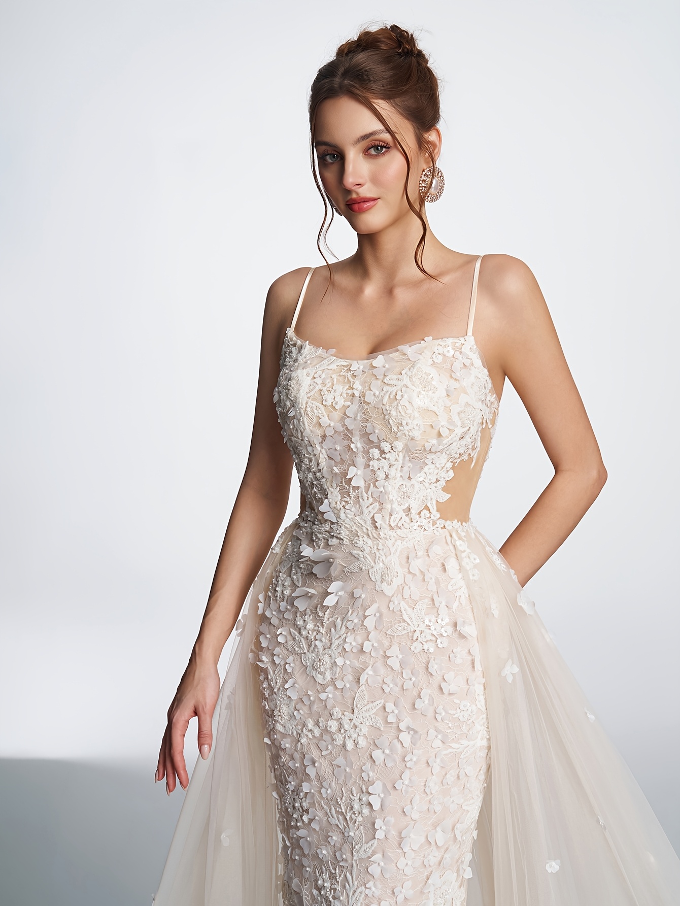 sophisticated beige evening dress spaghetti straps featuring - Temu  Mauritius