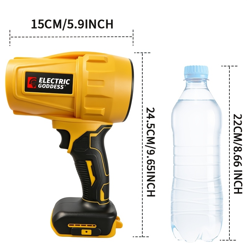 Electric Brushless Air Blower (Tool Solely - No Battery) 50000RPM Goddess Car Dryer Dust Blowing Tools for Clearing Leaves Snow