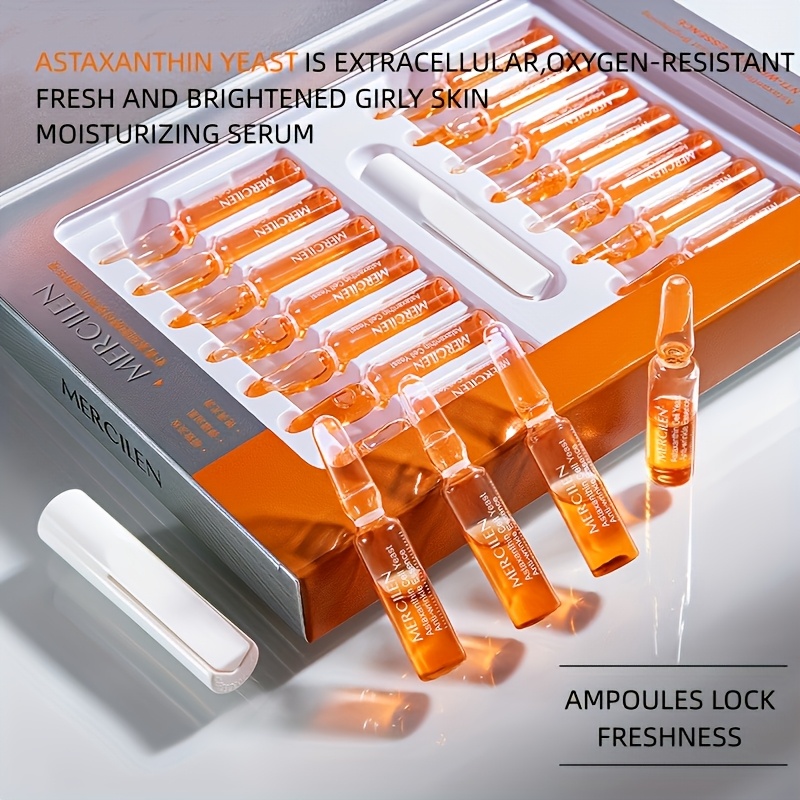 Mercilen Astaxanthin Moisturizing Makeup Essence, 2 Boxes