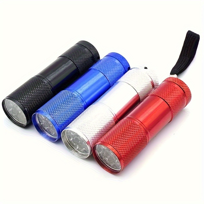 

Portable Outdoor Flashlight, 9 Led Mini Aluminum Alloy Flashlight For Mountaineering Camping And Hiking, White Light Flashlight