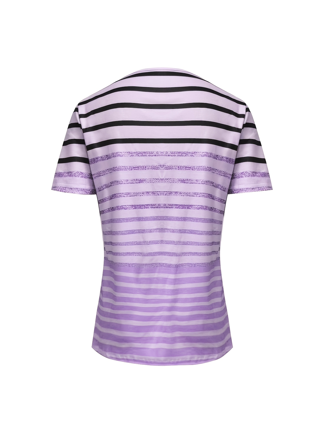 Modisches Damen-T-Shirt mit Druck, V-Ausschnitt  Kreuzträger – Trendiges T-Shirt