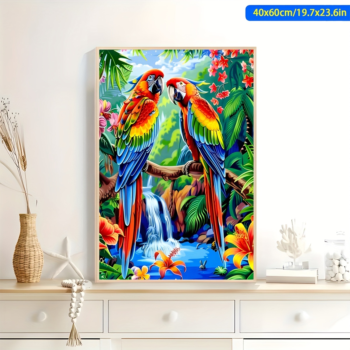 TEMU 1pc Of Diamond Painting Diy , Diamond Painting Kit, Round Acrylic Diamond, Frameless Diamond Painting Art Painting, Diy 5d Diamond Embroidery