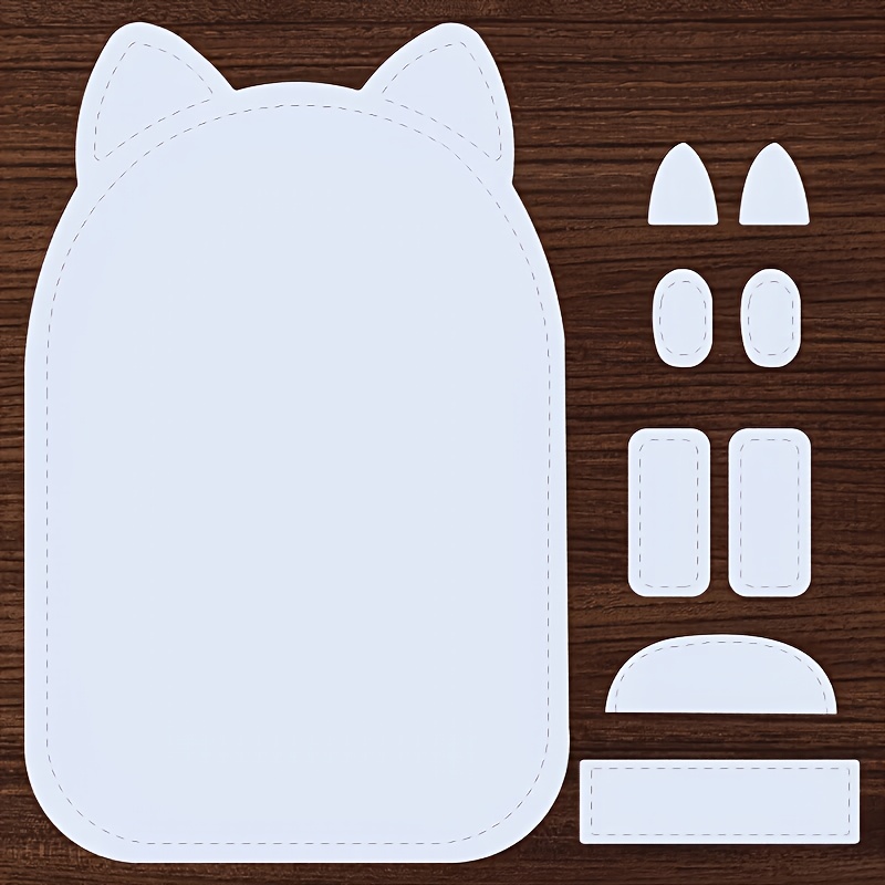 TEMU 1 Set Of 9 Hanging Storage Bag Craft Templates, Art Decorative Pattern Templates, Reusable Sewing Templates. Suitable For Handmade Crafts,