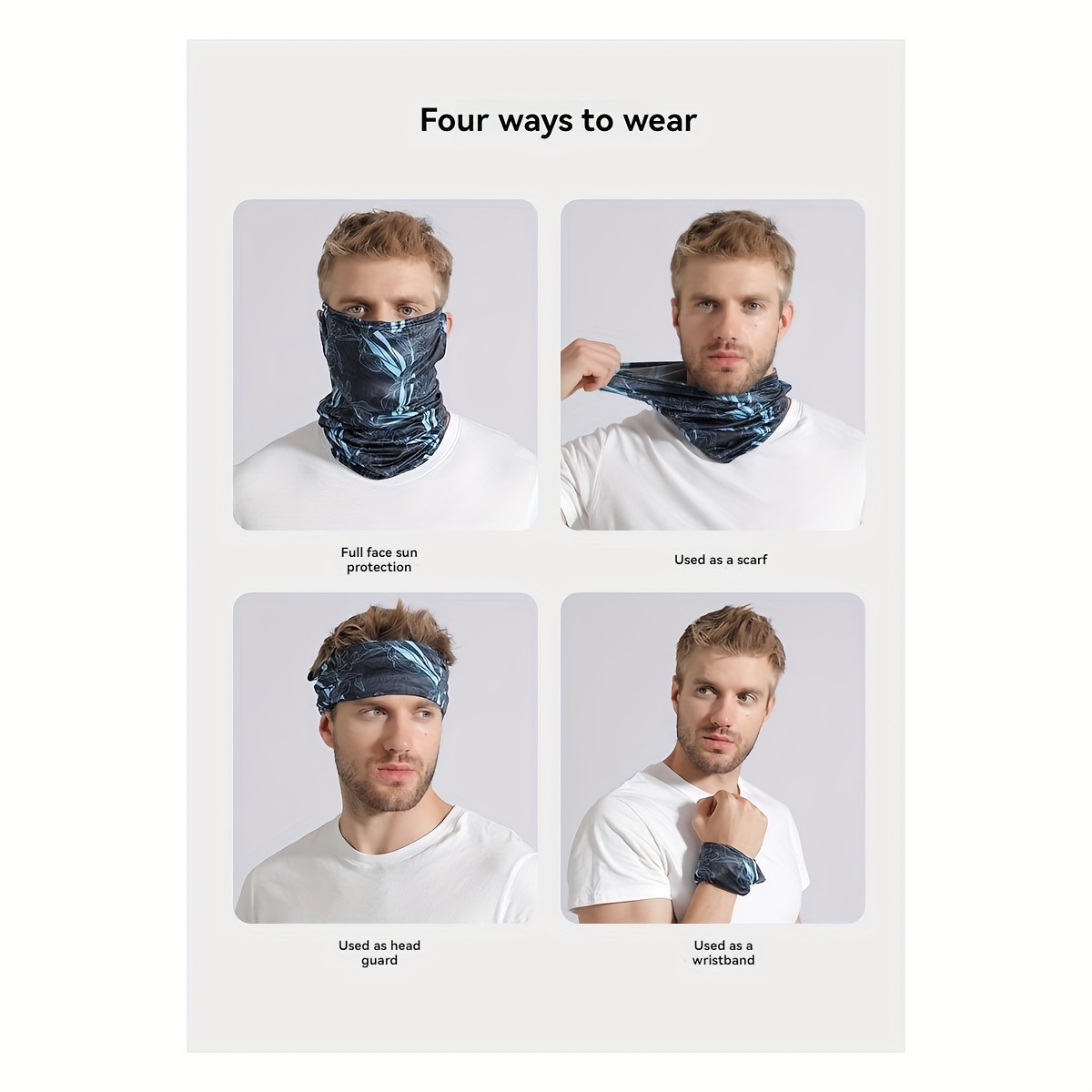 Men's Cooling Neck Gaiter: Perfect For Summer Outdoor Activities Such As  Cycling And Fishing, Check Out Today's Deals Now