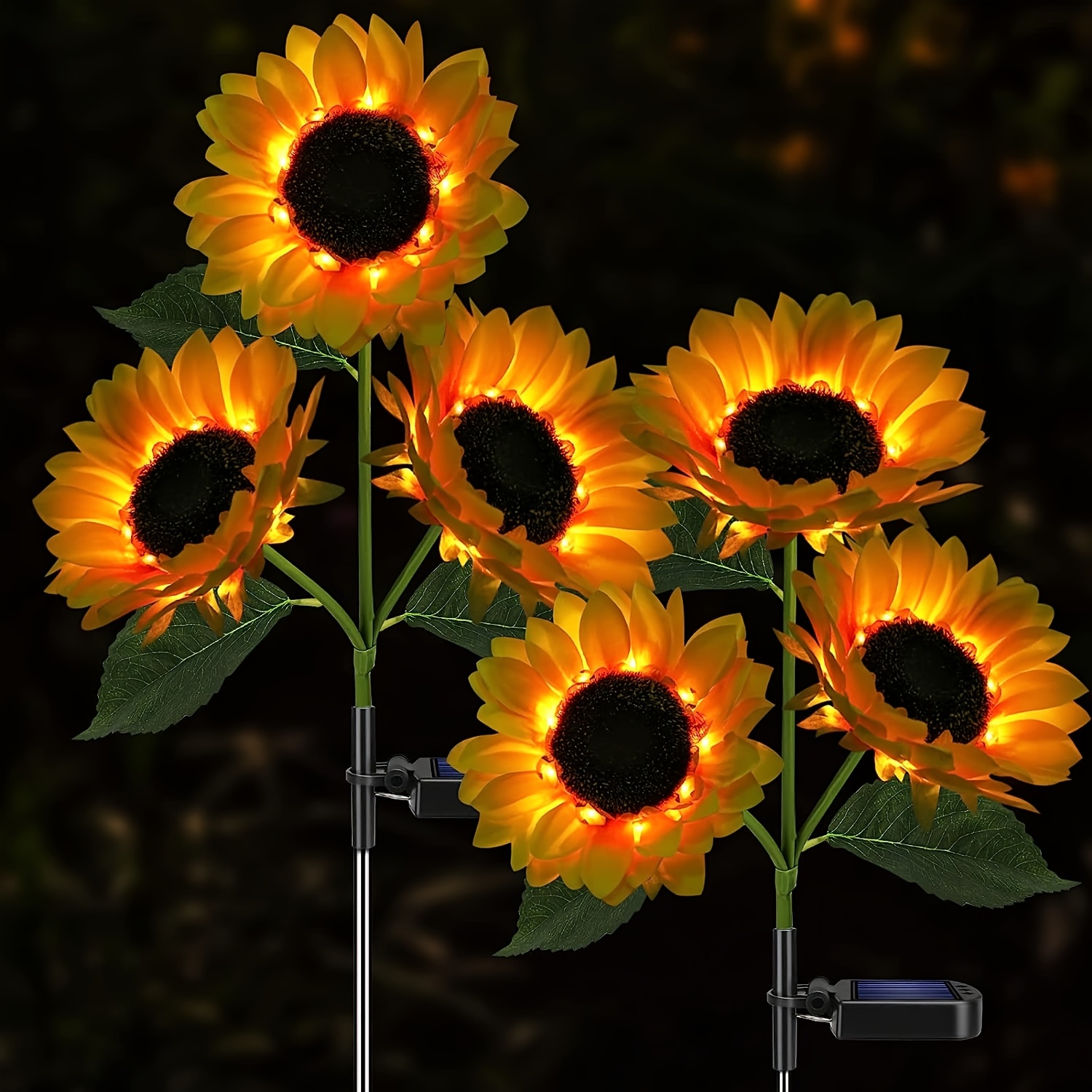 

Sunflower Solar Lights, 3 Led, Outdoor