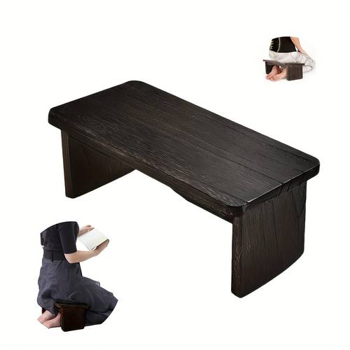 banca de meditación plegable para yoga, banca de meditación de madera con patas plegables, banca de madera para arrodillarse ergonómica para meditación y yoga, con bisagras de bloqueo, para del té, yoga, oración, banca de meditación