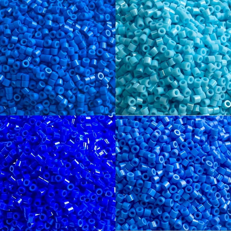 E-shop Blaues Farbschema, 4-Farben-Set mit 1950 Teilen, 5G pro Farbe, Gesamt 20G, Größe 2mm/0.0787Zoll, Perlen und Perlen-Sortimente, Miyuki Delica