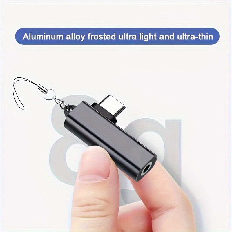 E-shop RIJOW Typ C auf 3,5mm Kopfhöreranschluss Winkel 3,5mm AUX USB mit DCA Chip Adapter für iPhone 15 Pro Xiaomi Samsung Google