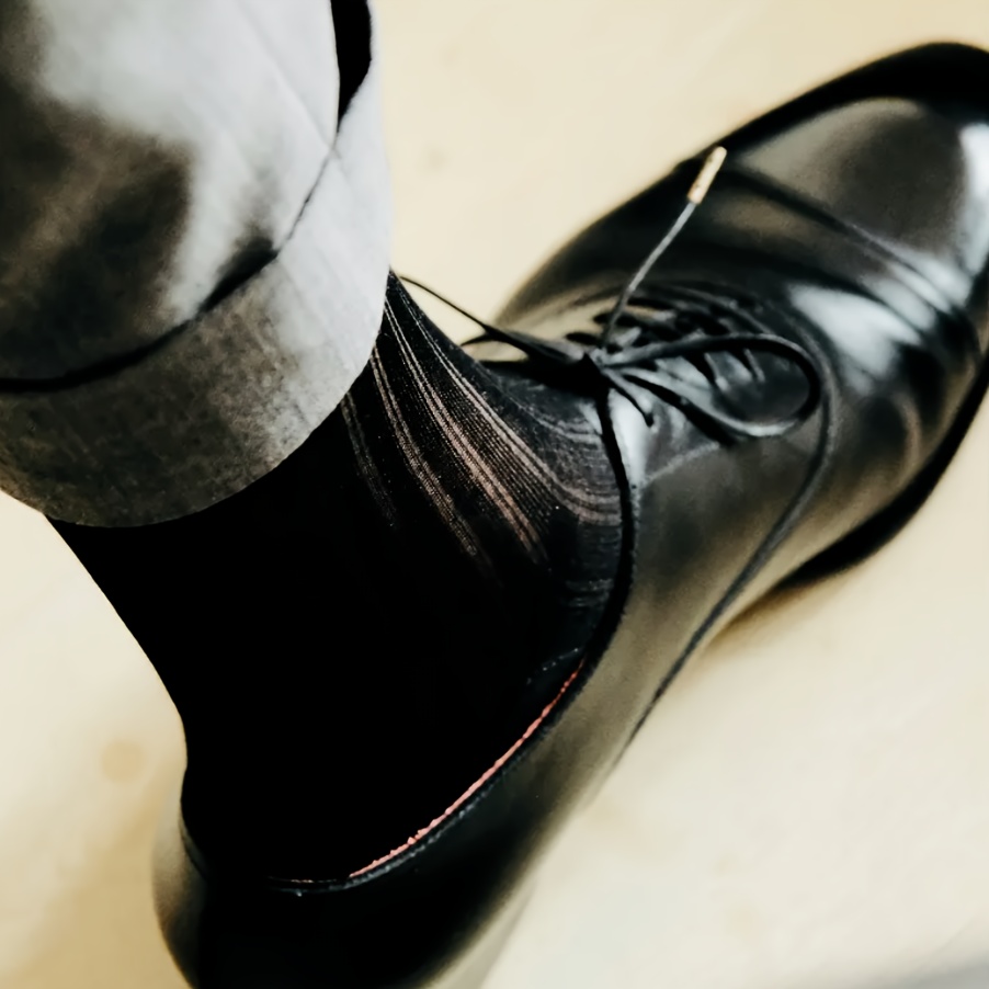 black dress shoes white socks Black Stacy Adams Sandals with Croco Print – Step 'N Style