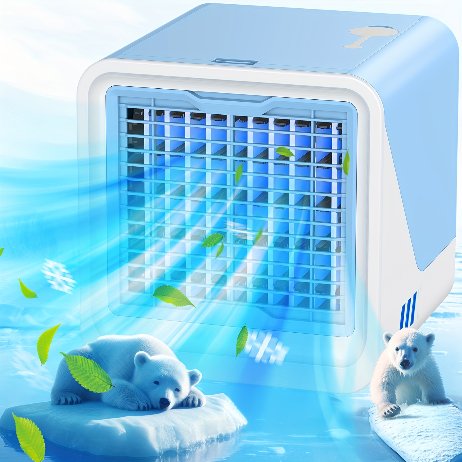 Compact and Handy Mini Air Conditioning Unit, Designed for Desktop Use with Water Cooling, Ideal for Home, Office, and Room Settings, Portable ( ) | Today's Deals