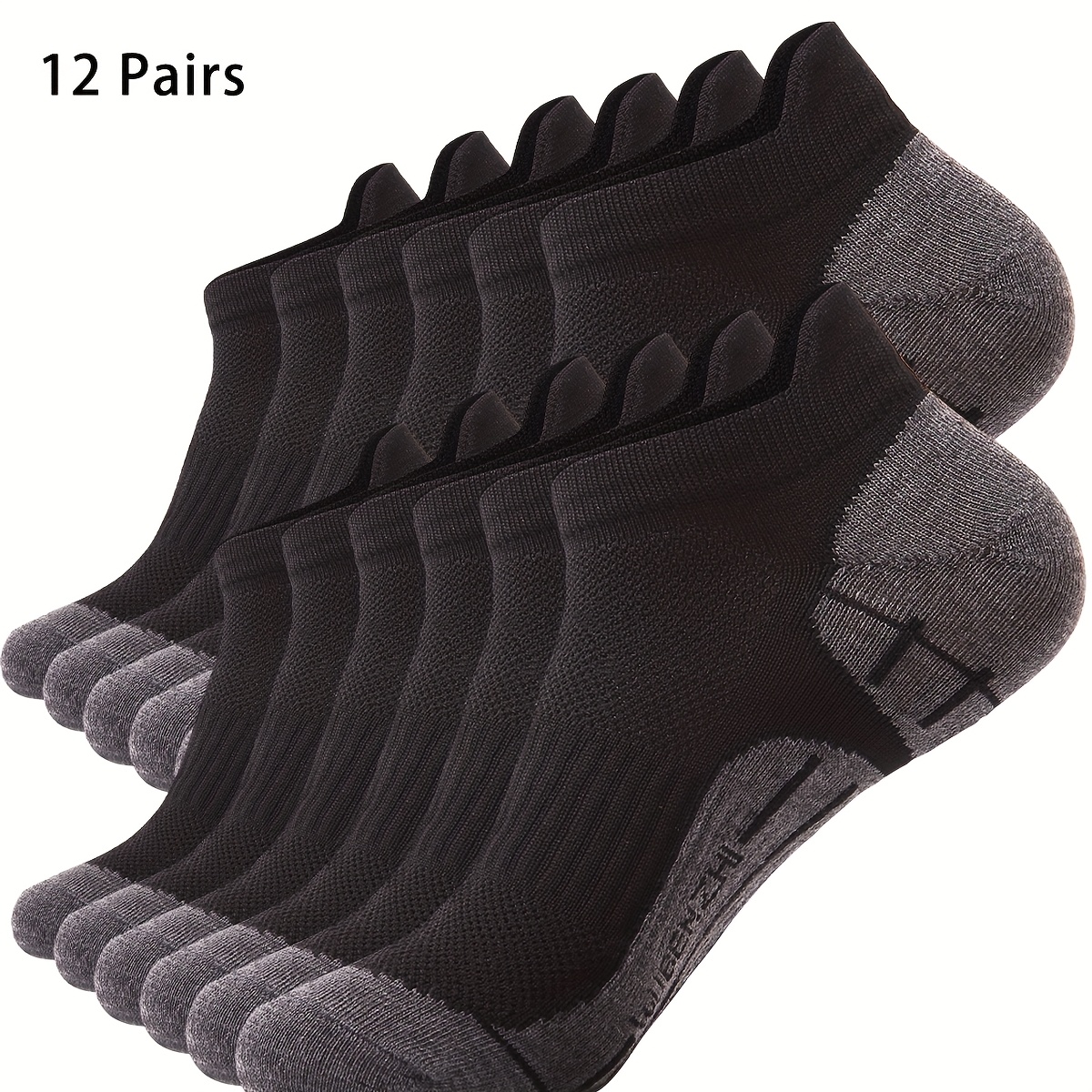 Image of 6/12prs Mesh Breathable Net Casual Sports Short Socks Thin Low Socks Running Socks Suitable For Daily Sports