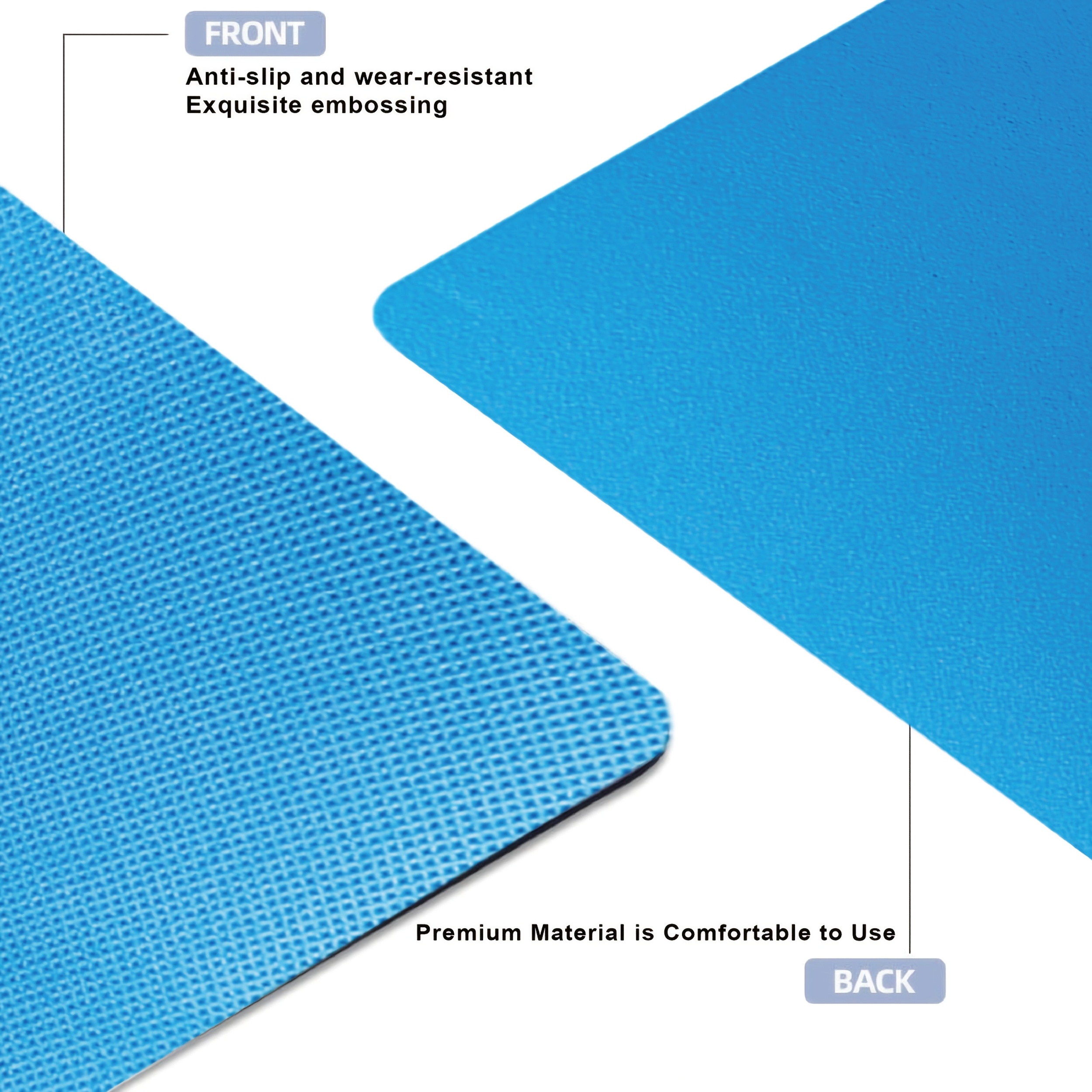 1 High-Density EVA Yoga Mat | Durable Professional Mat for Men and Women, Home Exercise, Non-Slip 3mm Pilates Mat with Shock Absorption and Portability, Essential for Yoga, Stretching, Home Gym, Core Workouts, and Floor Training