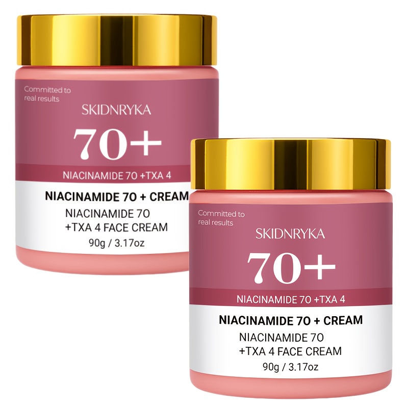 TEMU Free (2pcs) Nicotinamide Nourishing Face Cream, Containing Retinol And Collagen. , Brightens Skin Tone, Non Greasy, Quickly Absorbed, Suitable