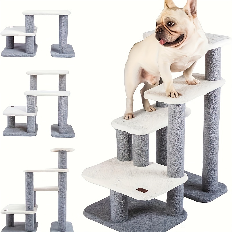 Wooden Pet Stairs Dog Steps Dog Stairs Steps For Dogs Cats 2 Tiers