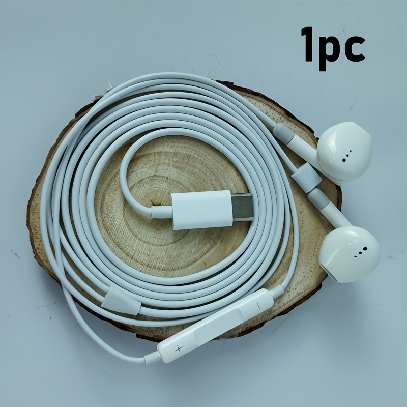 Wired Earbuds In-ear Headphones With Usb-c Plug, 3.94 Ft Long Cable, Noise Cancellation, Surround Sound, , For Iphone 17/16/15